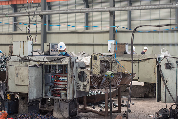 淮安网架配件-锥头加工车间